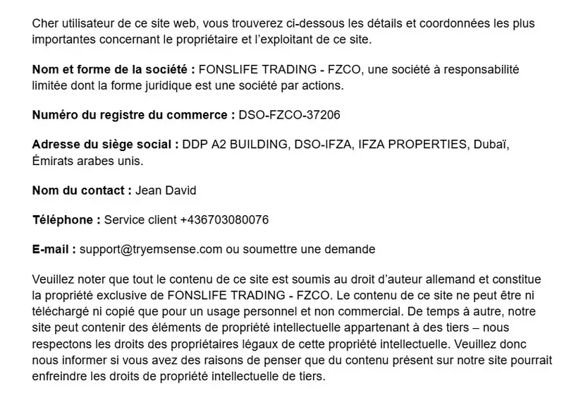 Mentions Legales